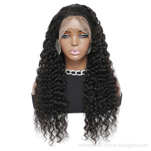 Full Cuticles Aligned 13x6 13x4 T Part Lace Frontal Human Hair Wigs Brazilian Virgin Remy Lace Front Wig HD Lace Frontal Wig